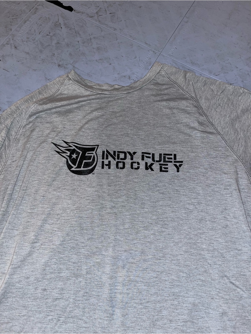 Indy Fuel Hockey 317 (Indianapolis) Heather Gray Short Sleeve Logo Tee